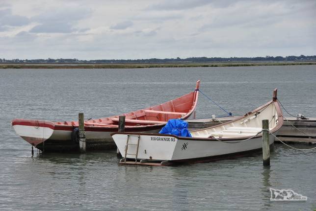 A Lagoa dos Patos, a maior do Brasil, em Rio Grande, no sul do Rio Grande do Sul
